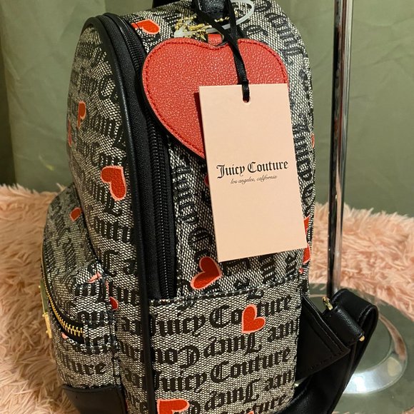 Juicy Couture Gothic Status Heart Backpack- Black main image 8